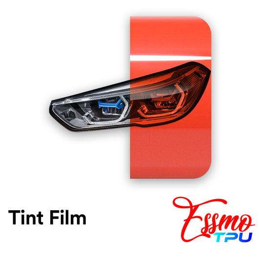 TPU Gloss Headlight Red PPF Tint Film