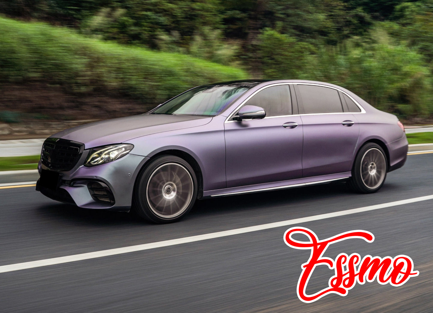Matte Metallic Carpi Gray Purple Dry Apply PPF TPU Paint Protection Film