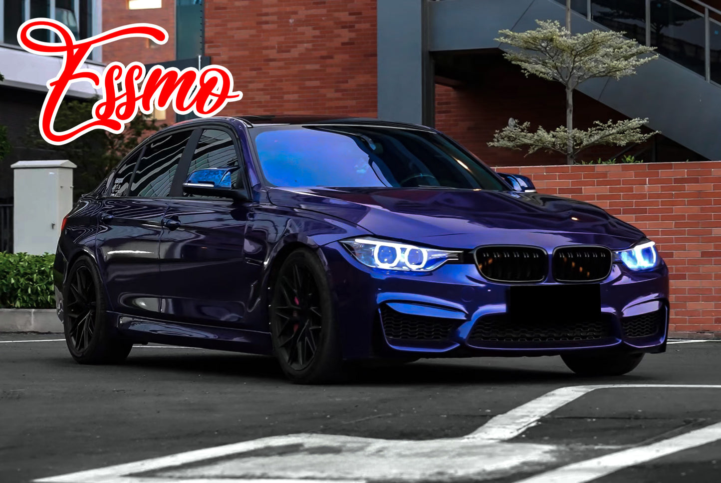 Gloss Metallic Royal Indigo Blue Dry Apply PPF TPU Paint Protection Film