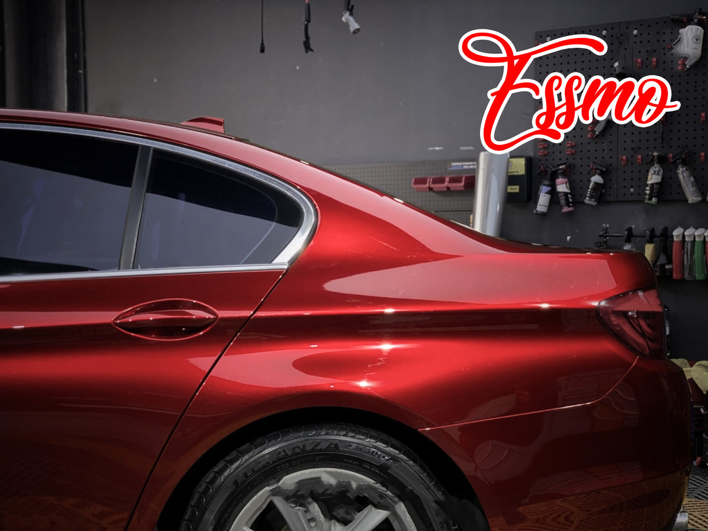 Gloss Metallic Crimson Red Dry Apply PPF TPU Paint Protection Film