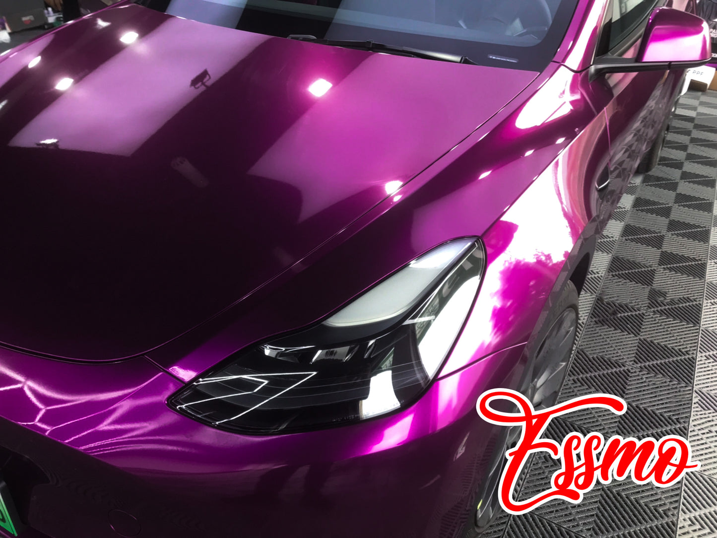 Gloss Metallic Pearl Violet Dry Apply PPF TPU Paint Protection Film