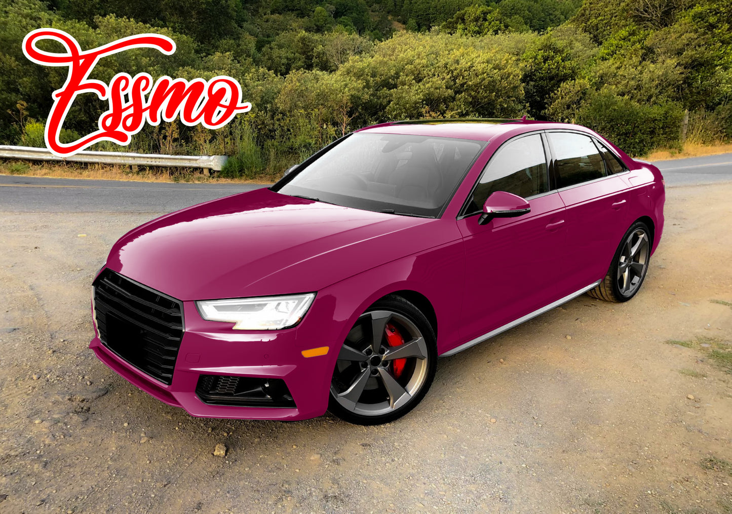 Gloss Ruby Star Red Dry Apply PPF TPU Paint Protection Film