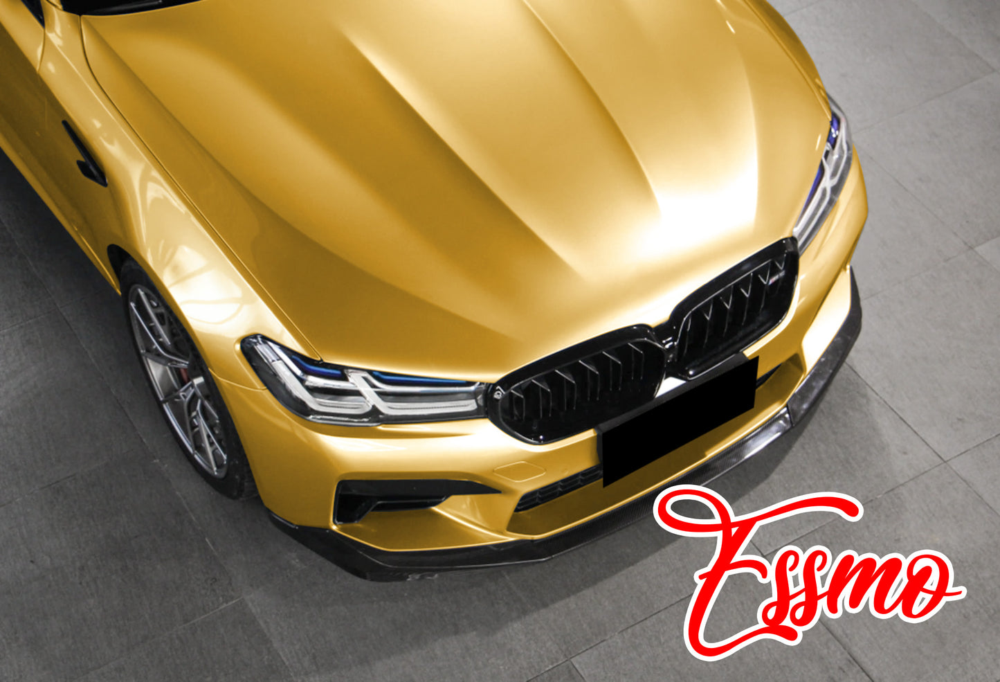 Gloss Metallic Milano Gold Dry Apply PPF TPU Paint Protection Film