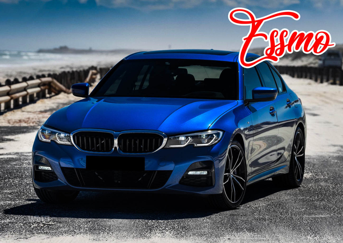 Gloss Metallic Intense Blue Dry Apply PPF TPU Paint Protection Film