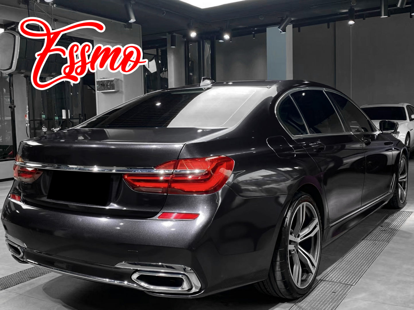 Gloss Metallic Steel Gray Dry Apply PPF TPU Paint Protection Film