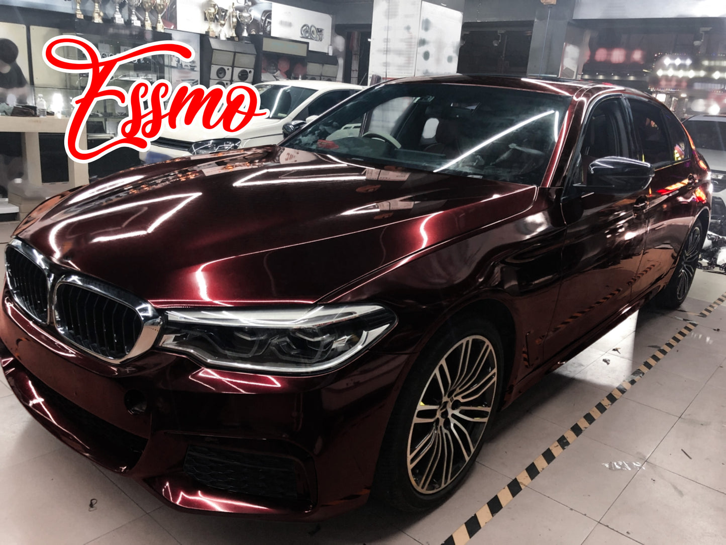 Gloss Metallic Rose Black Dry Apply PPF TPU Paint Protection Film