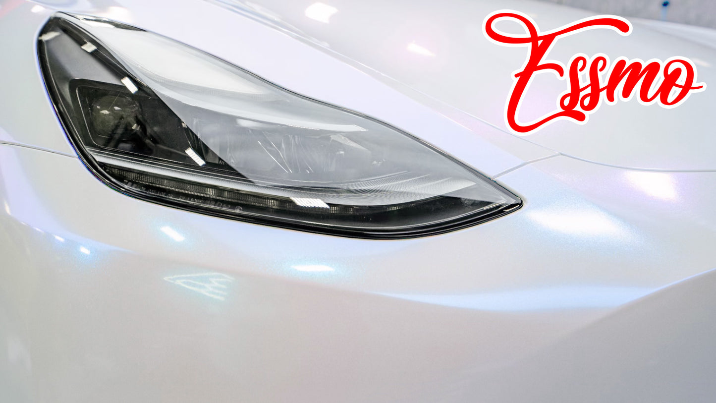 Galaxy Dust Gloss White Blue Dry Apply PPF TPU Paint Protection Film