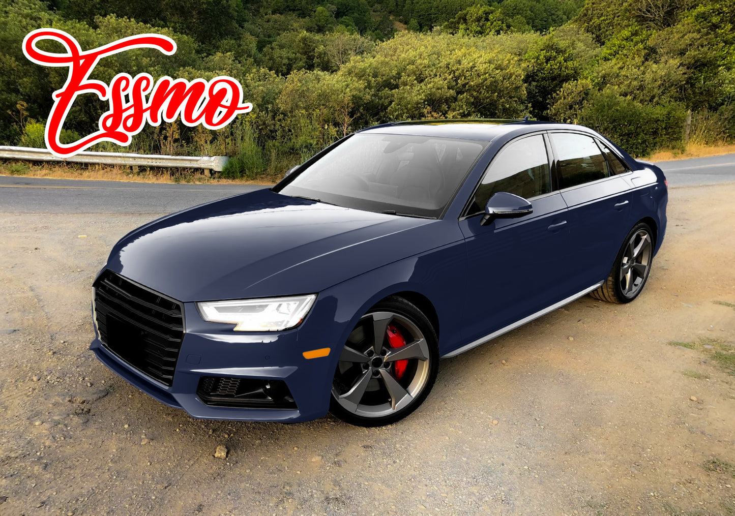 Gloss Midnight Blue Dry Apply PPF TPU Paint Protection Film