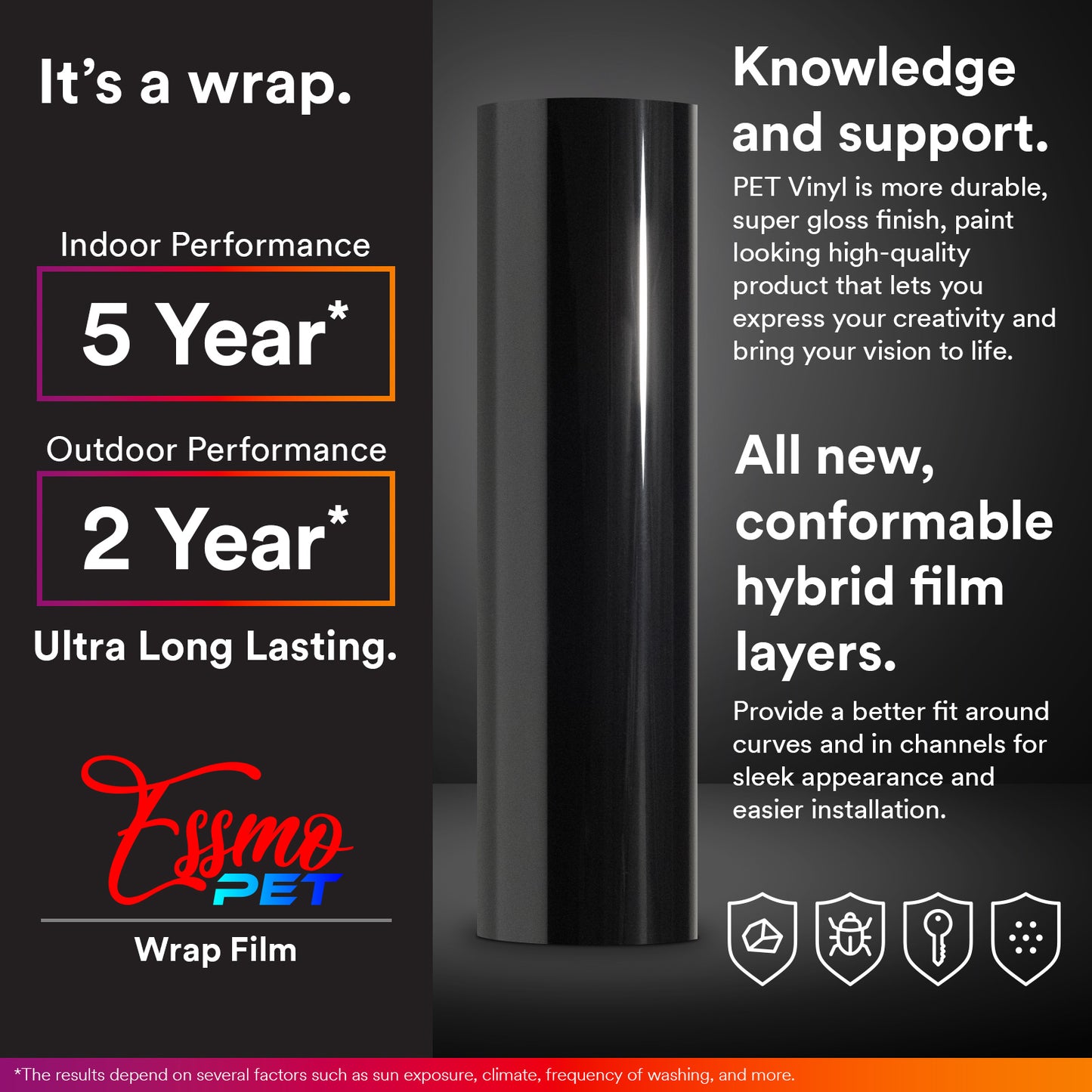 PET Super Gloss Dark Moss Green Vinyl Wrap