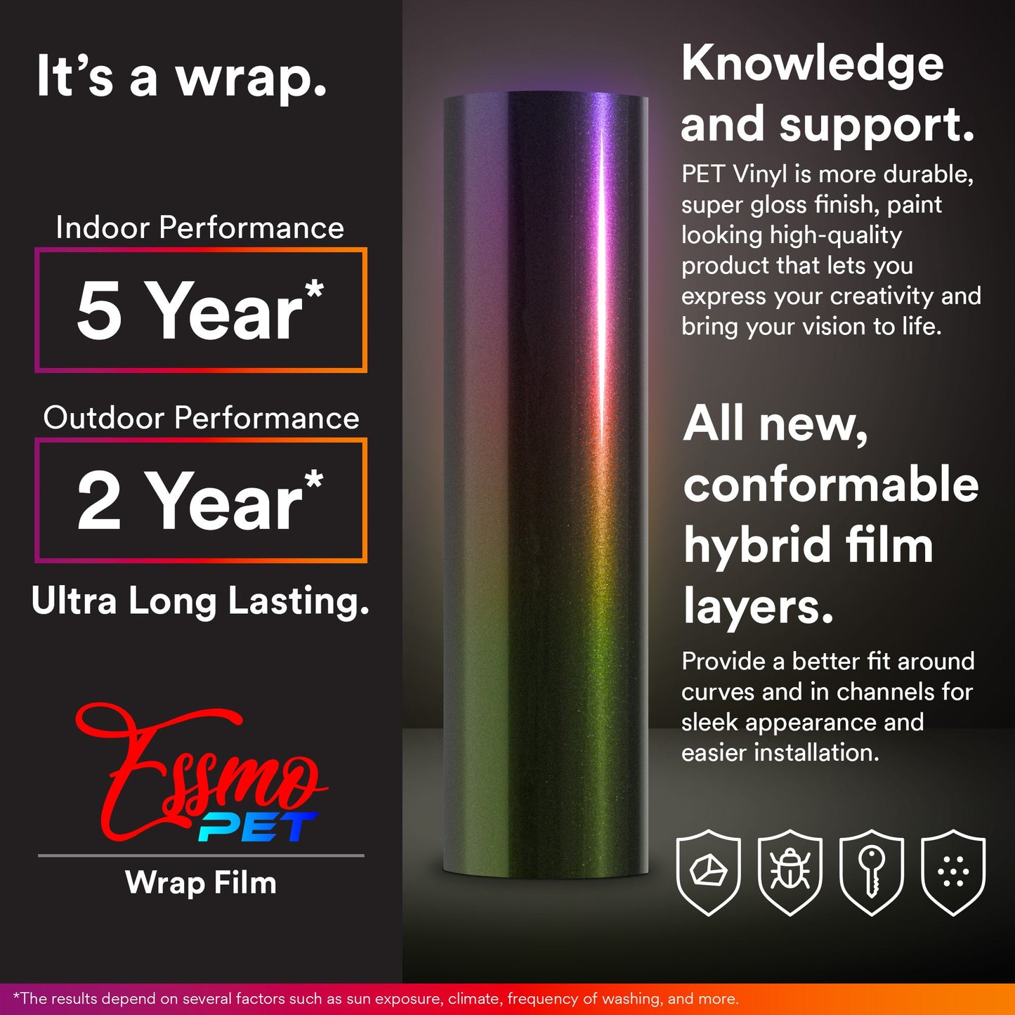 PET Galaxy Dust Gloss Violet Green Vinyl Wrap
