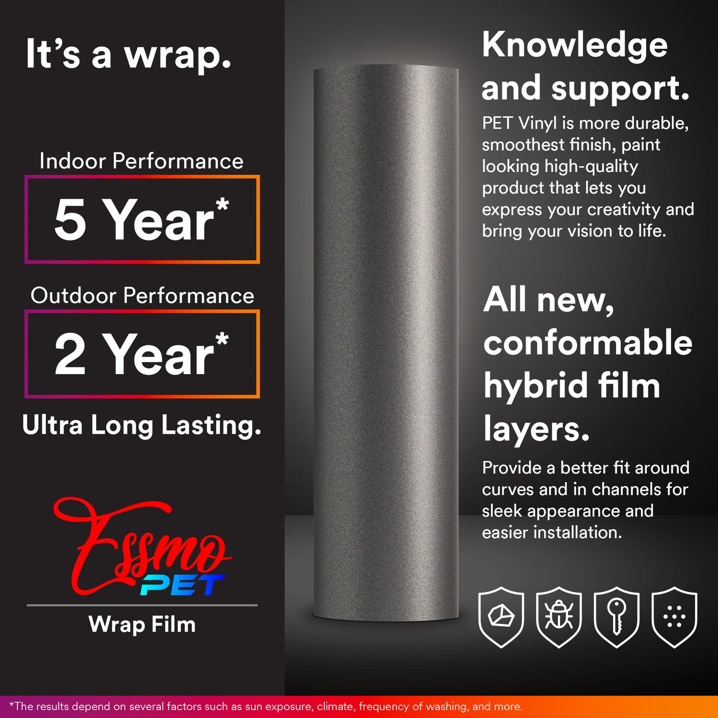 PET Matte Metallic Patriot Brown Vinyl Wrap