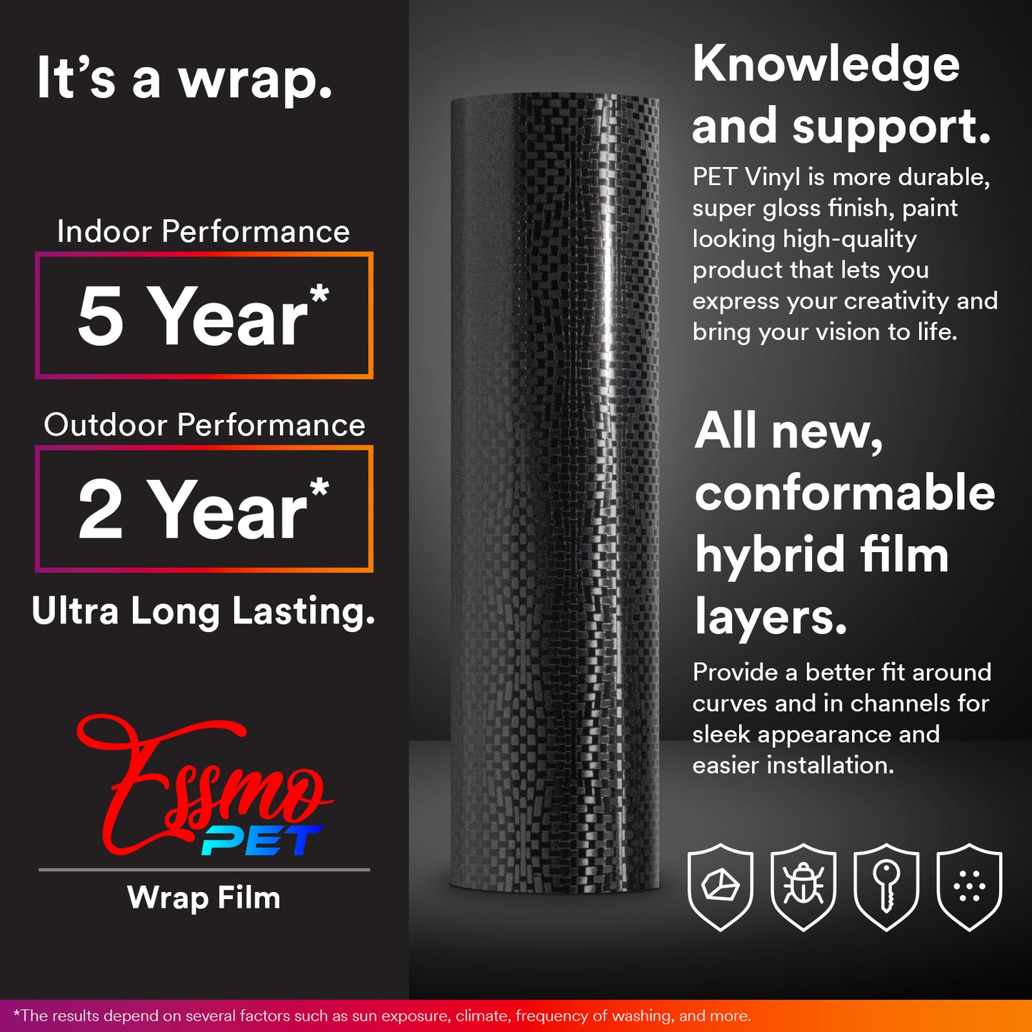 PET Honeycomb Carbon Fiber Satin Black Hex Vinyl Wrap