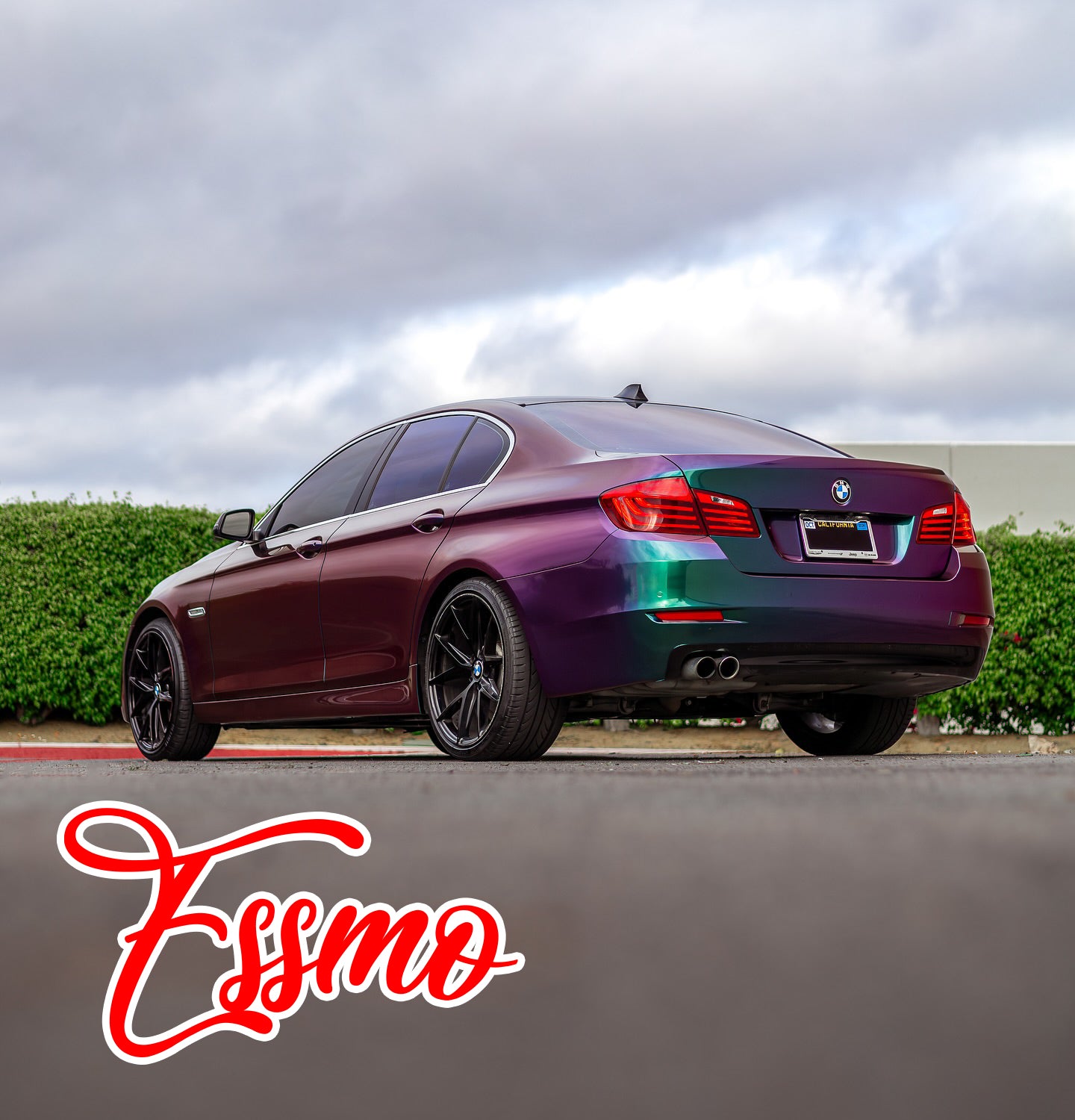 PET Galaxy Dust Gloss Spectrum Purple Green Color Shift Vinyl Wrap