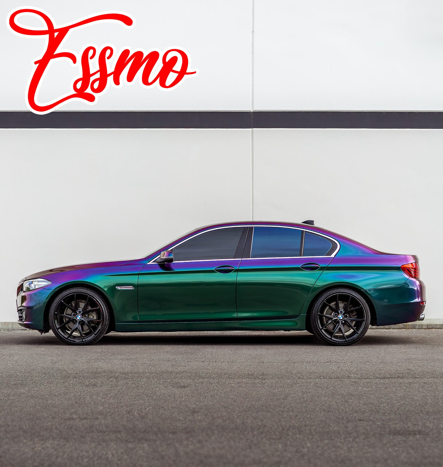PET Galaxy Dust Gloss Spectrum Purple Green Color Shift Vinyl Wrap