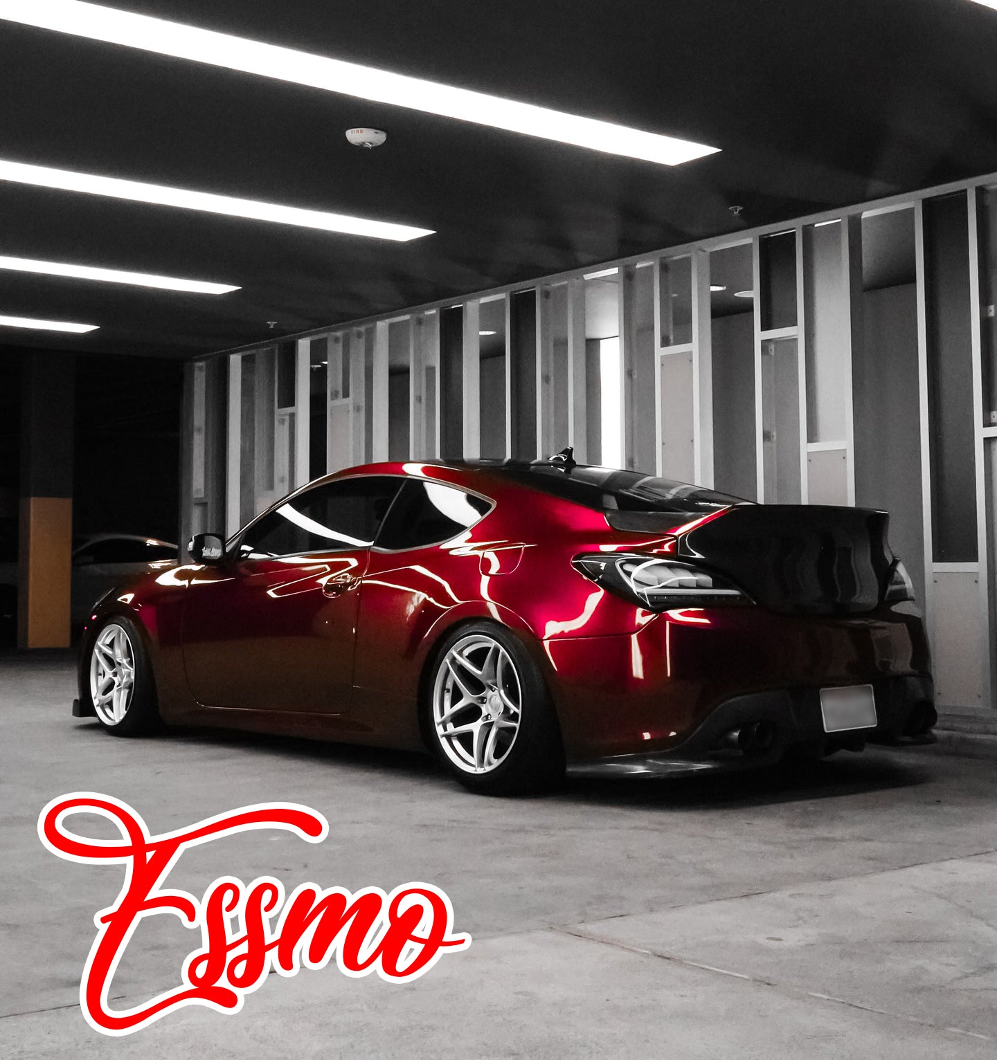 PET Super Gloss Metallic Vampire Red Vinyl Wrap