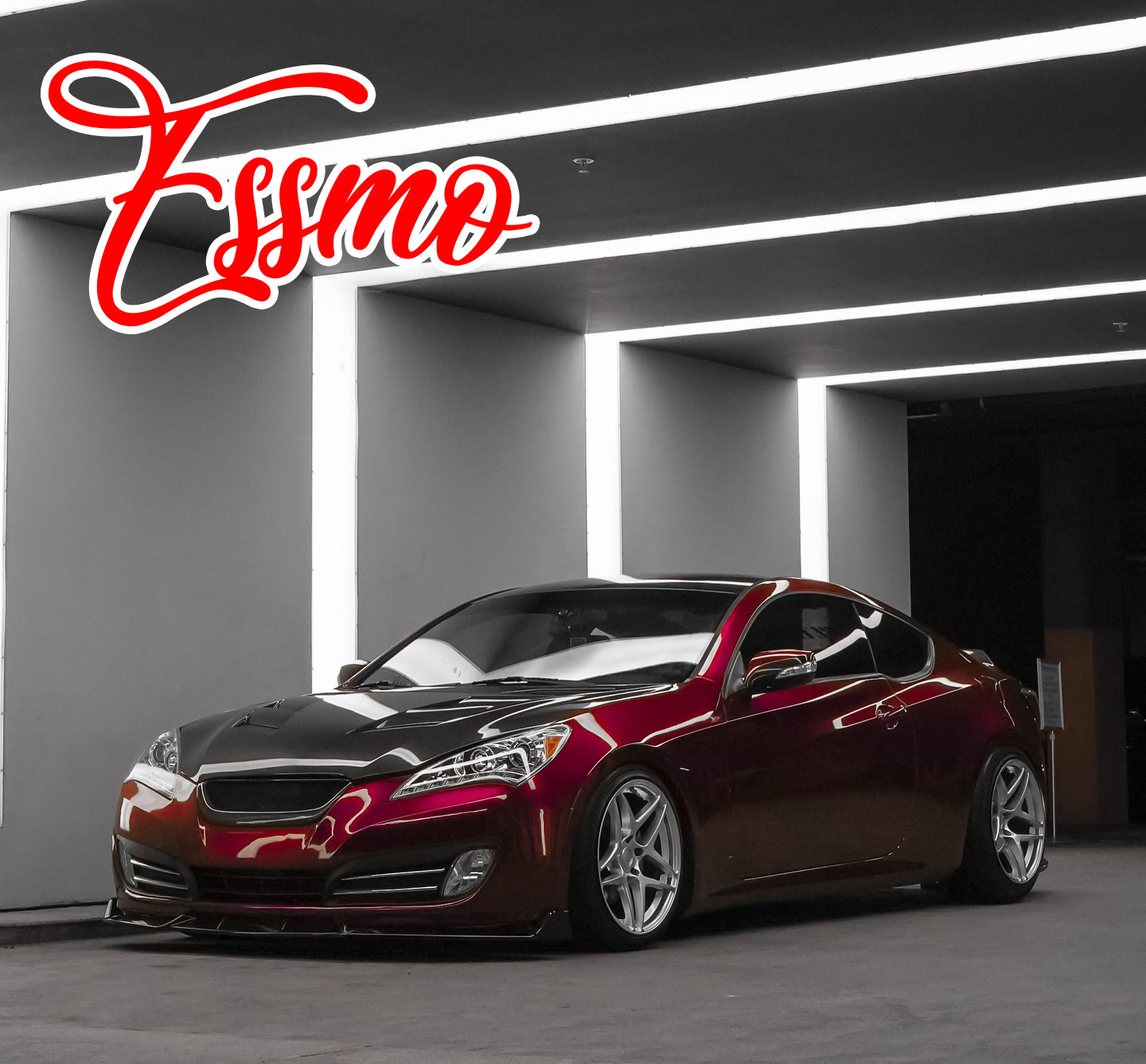 PET Super Gloss Metallic Vampire Red Vinyl Wrap