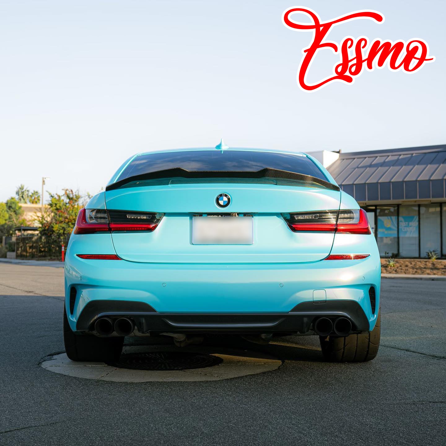 Coral Gloss Blue Gold Vinyl Wrap