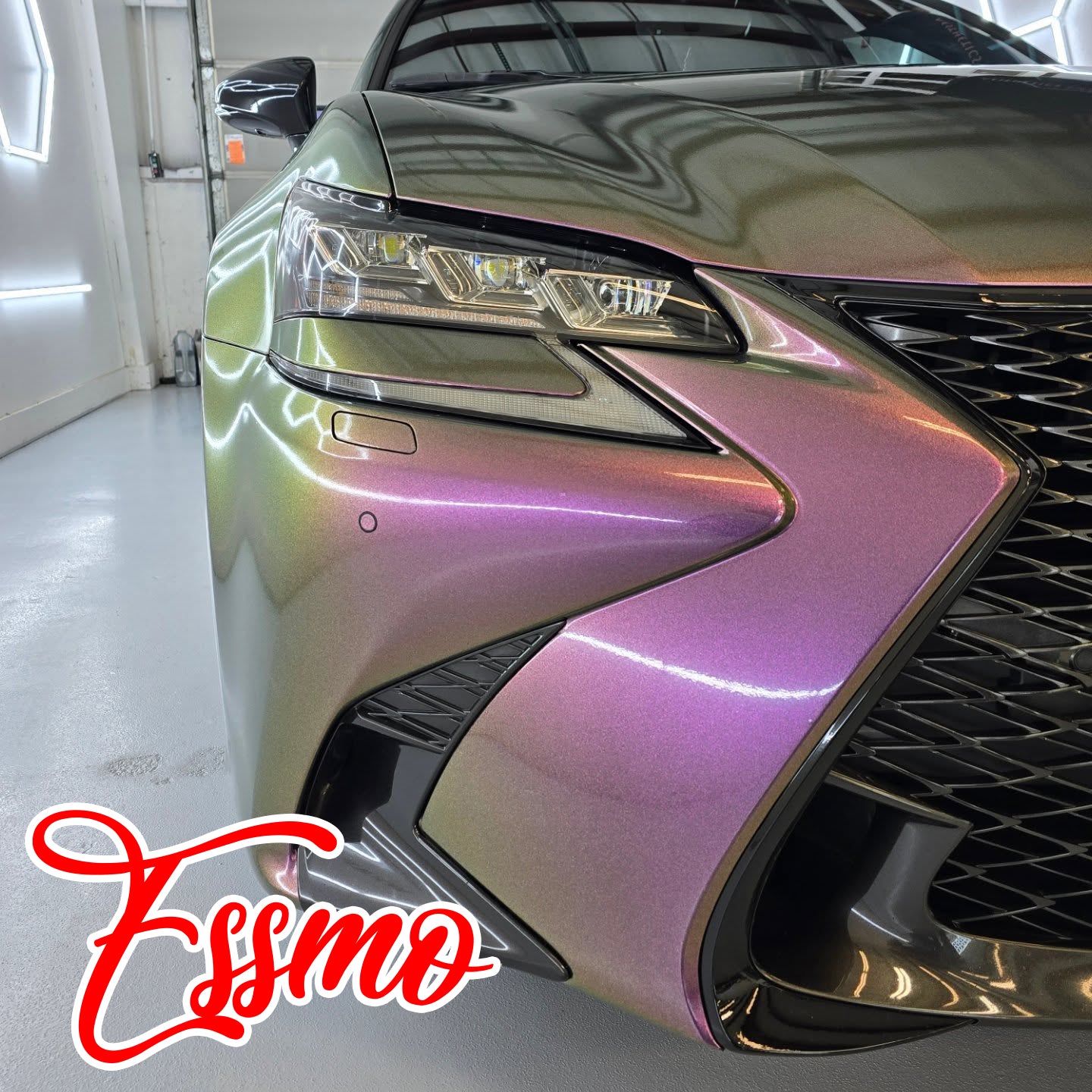 Galaxy Dust Gloss Phantom Purple Gold Vinyl Wrap