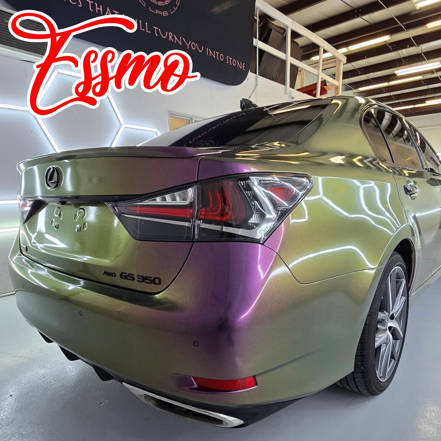 Galaxy Dust Gloss Phantom Purple Gold Vinyl Wrap
