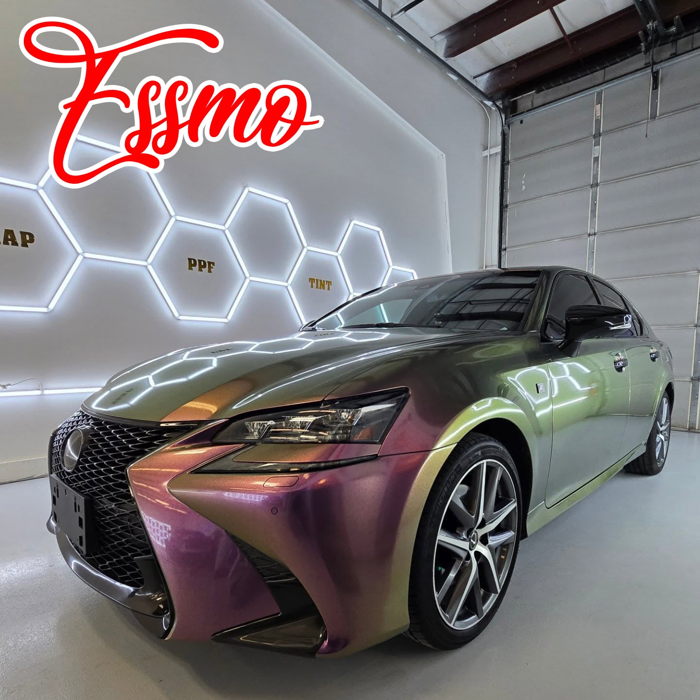 Galaxy Dust Gloss Phantom Purple Gold Vinyl Wrap