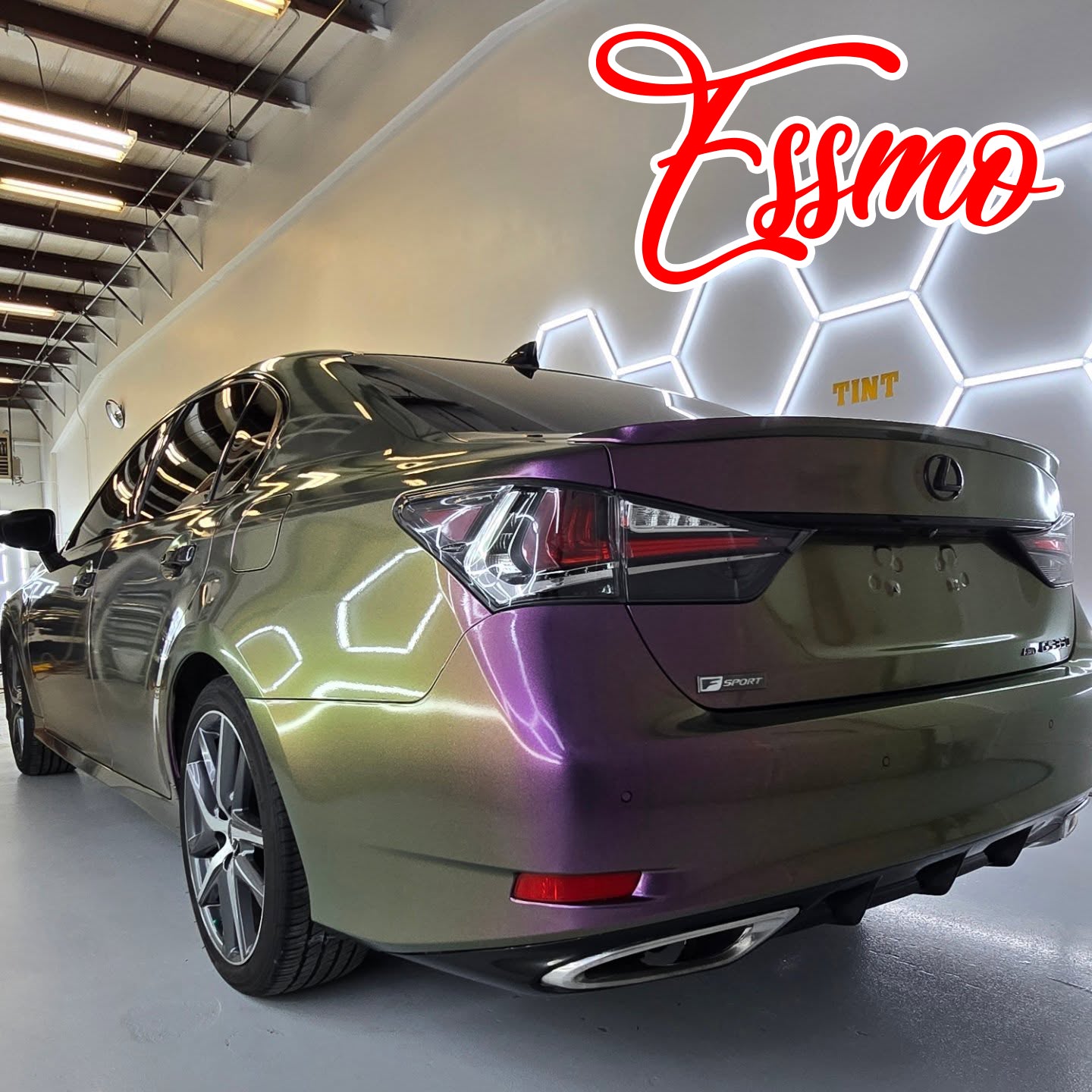 Galaxy Dust Gloss Phantom Purple Gold Vinyl Wrap