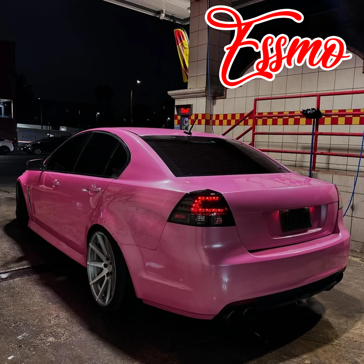 PET Super Gloss Metallic Petal Pink Vinyl Wrap