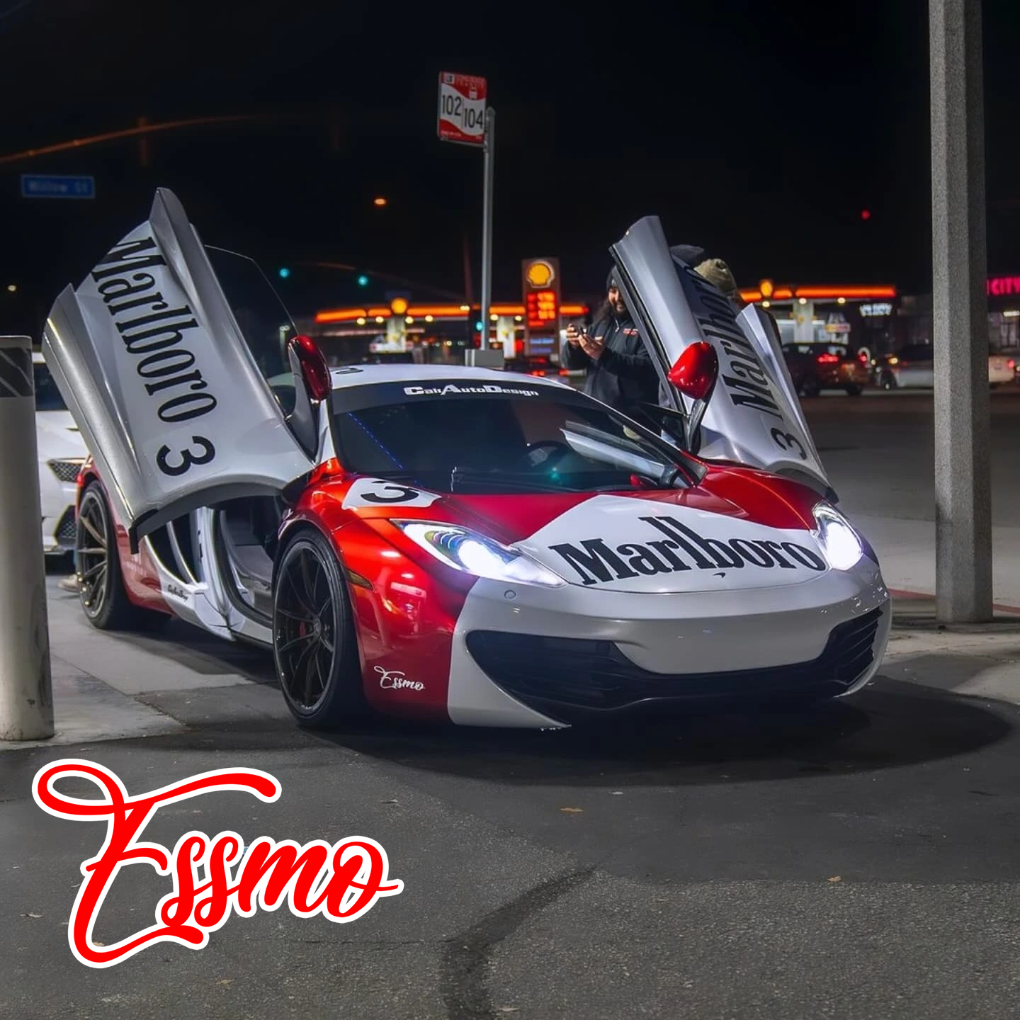 PET Super Gloss Metallic Soul Red Vinyl Wrap