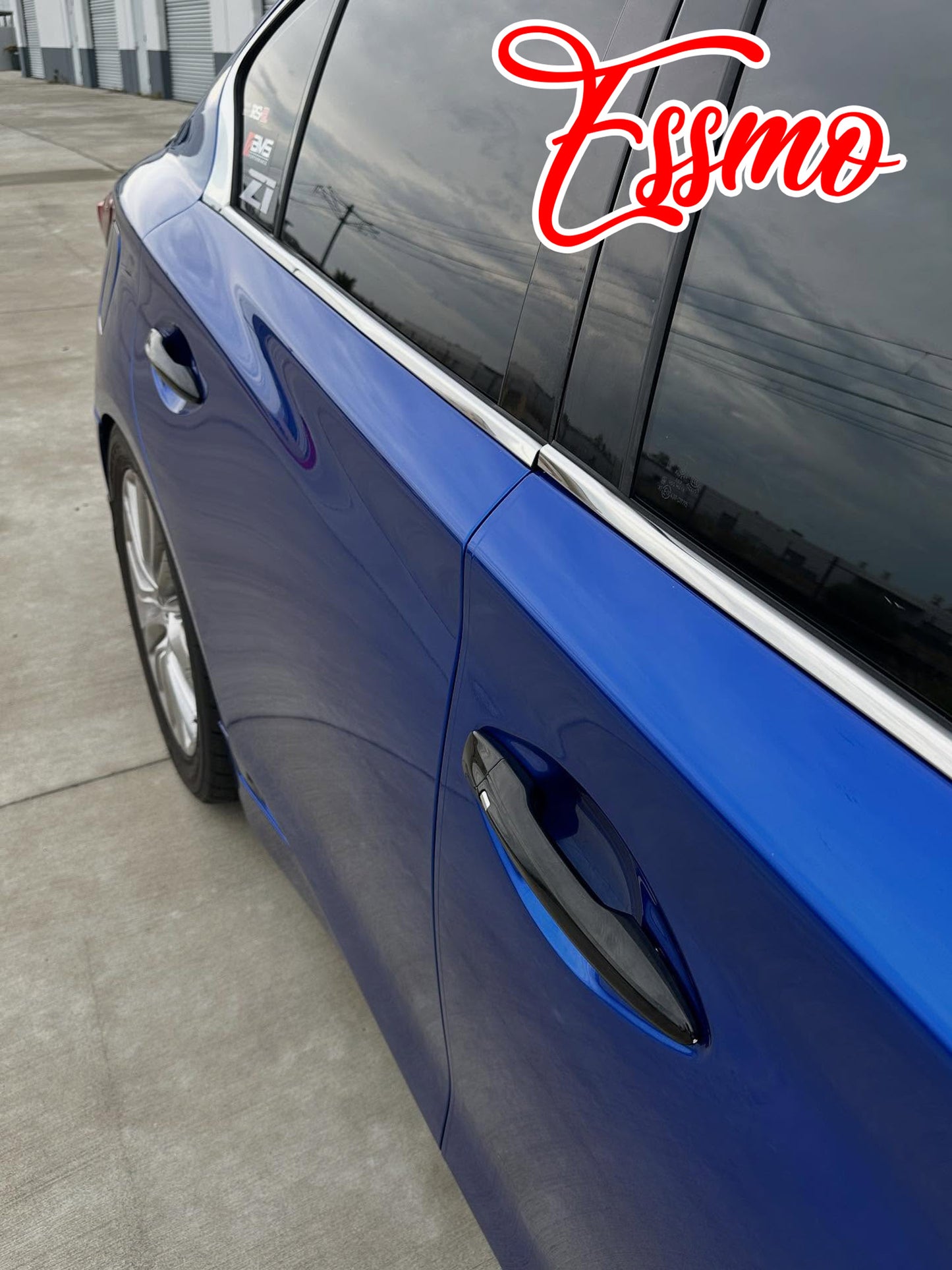 PET Liquid Metallic Klein Blue Vinyl Wrap