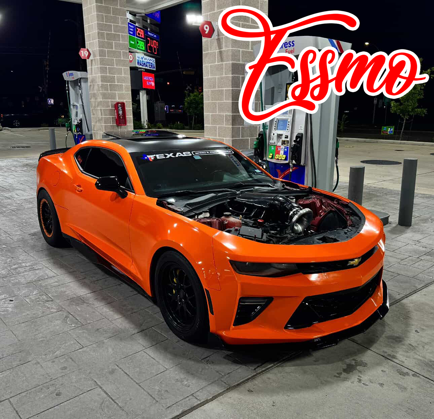 PET Super Gloss Lava Orange Vinyl Wrap