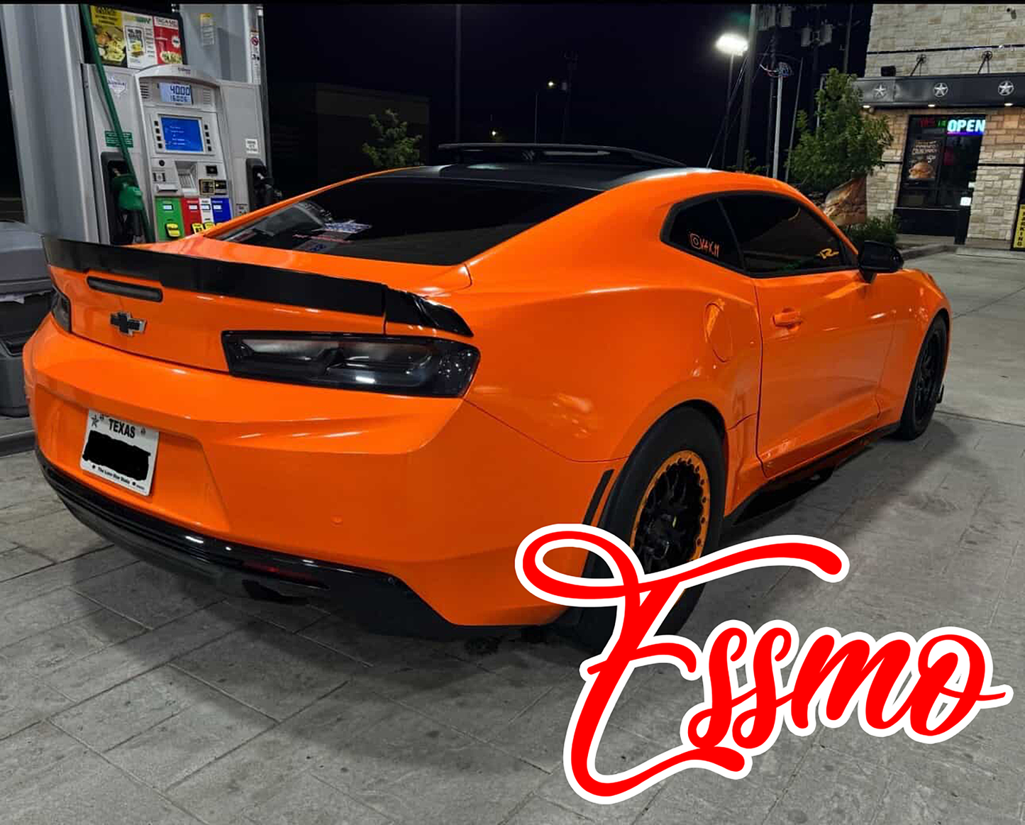 PET Super Gloss Lava Orange Vinyl Wrap