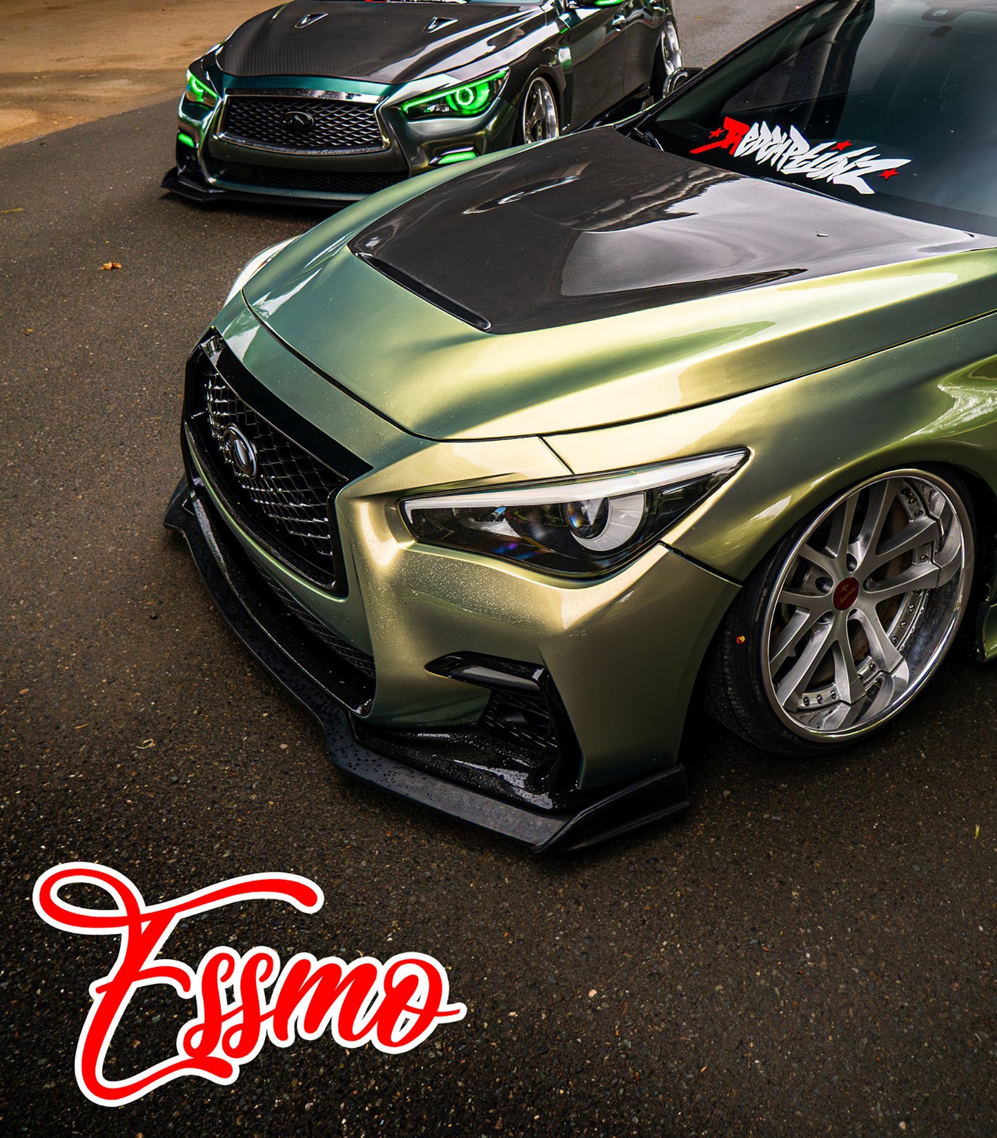 PET Super Gloss Metallic Urban Bamboo Vinyl Wrap