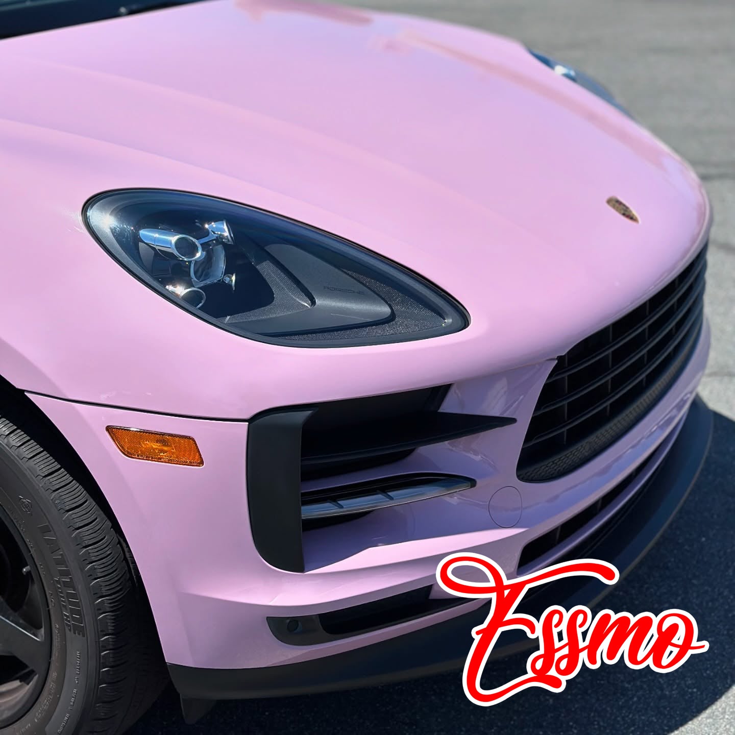PET Super Gloss Chalk Pink Vinyl Wrap