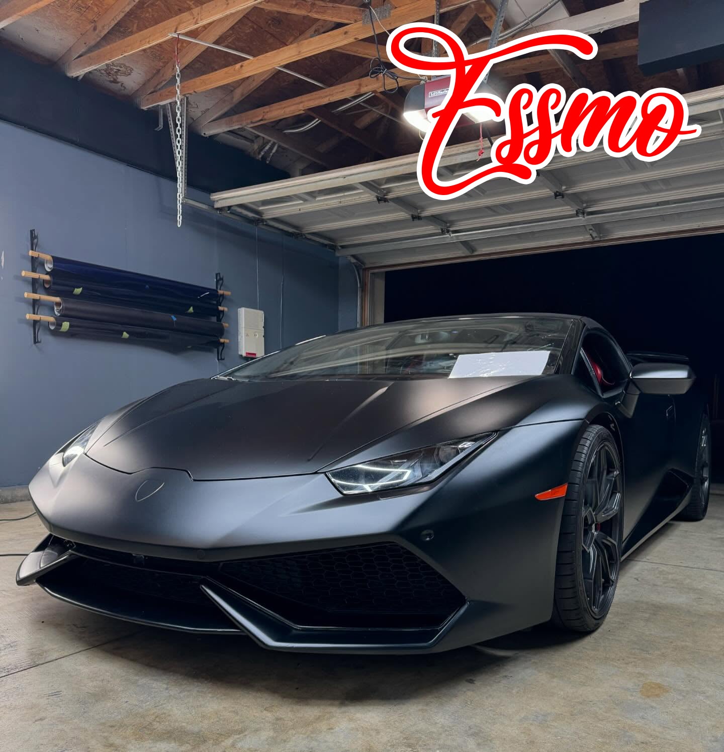 PET Satin Black Vinyl Wrap