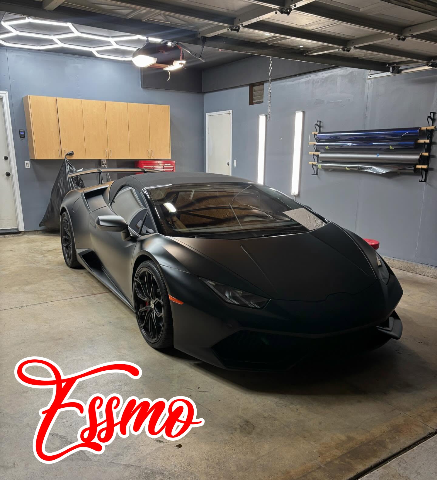 PET Satin Black Vinyl Wrap