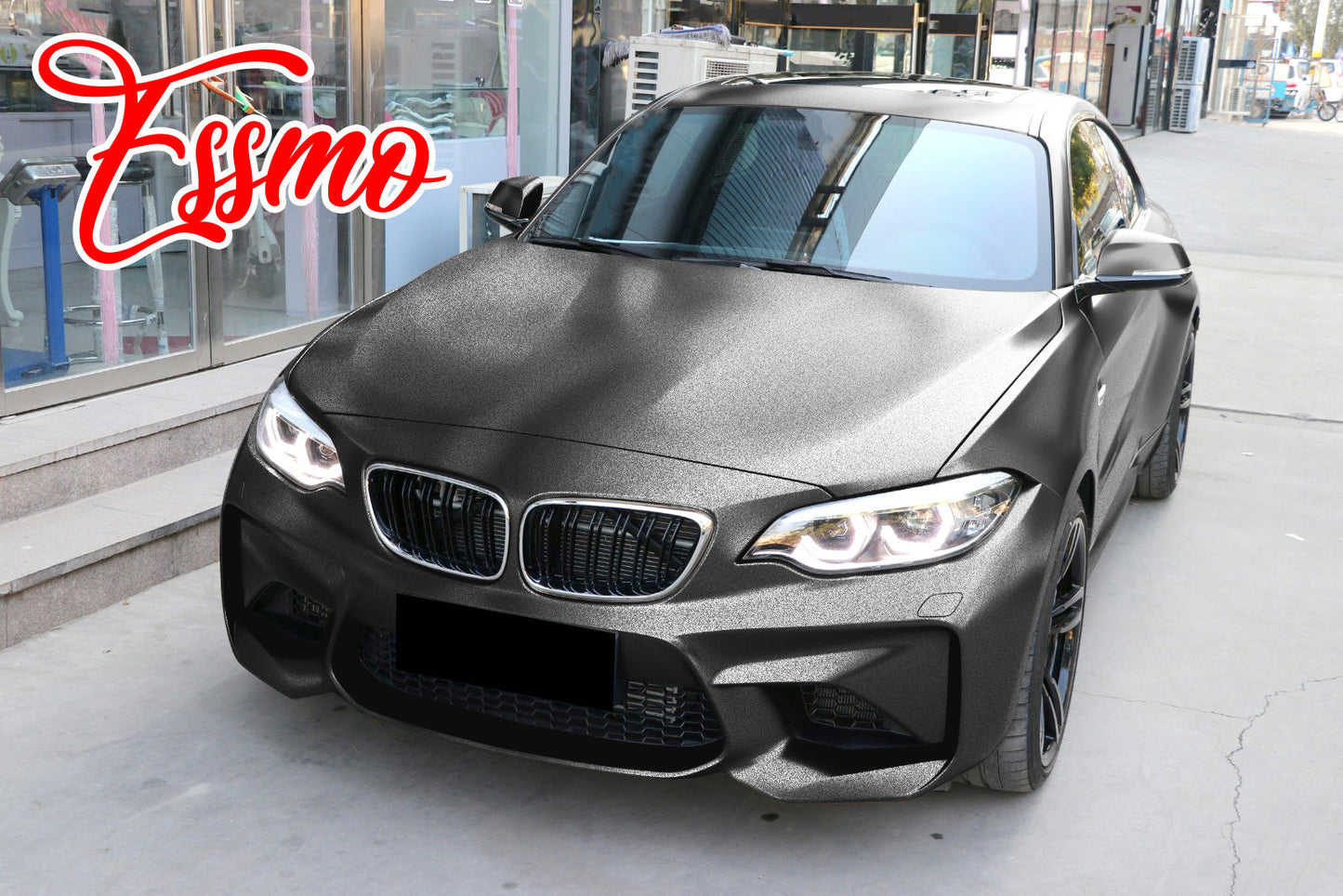 Heavy Metal Diamond Satin Graphite Gray Vinyl Wrap