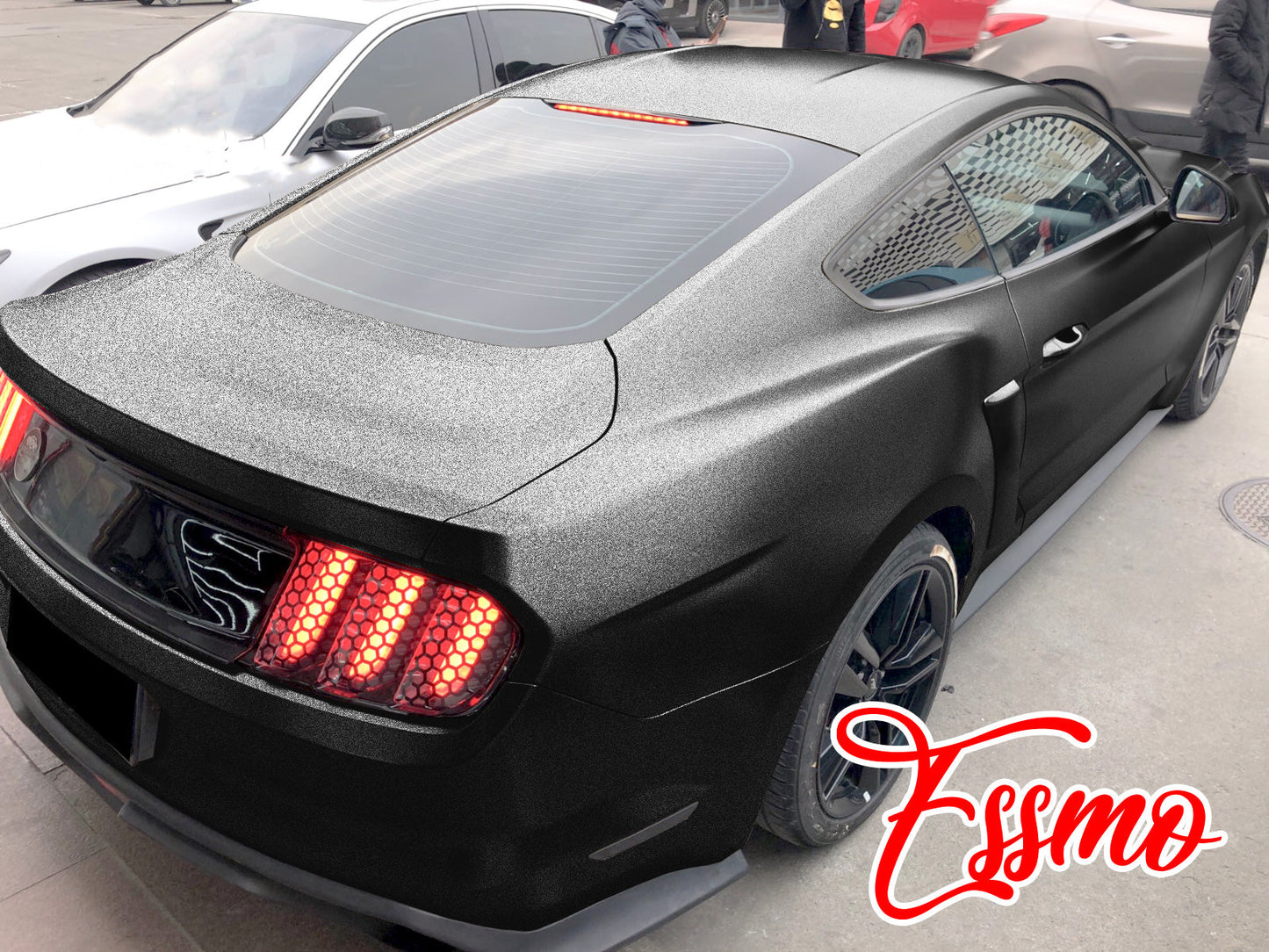 Heavy Metal Diamond Satin Graphite Gray Vinyl Wrap