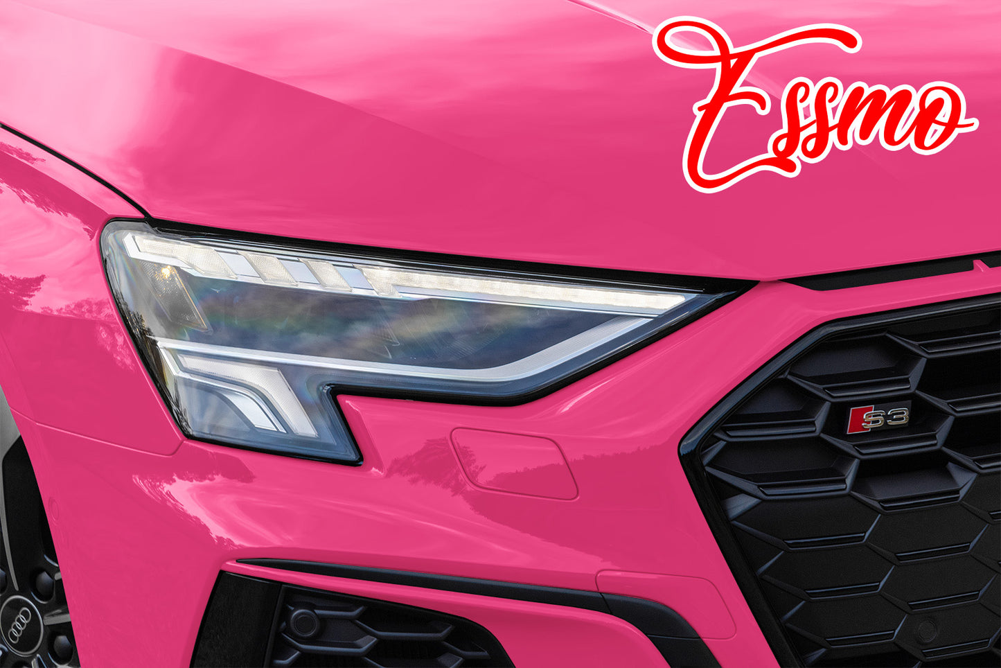 High Gloss Rose Red Vinyl Wrap