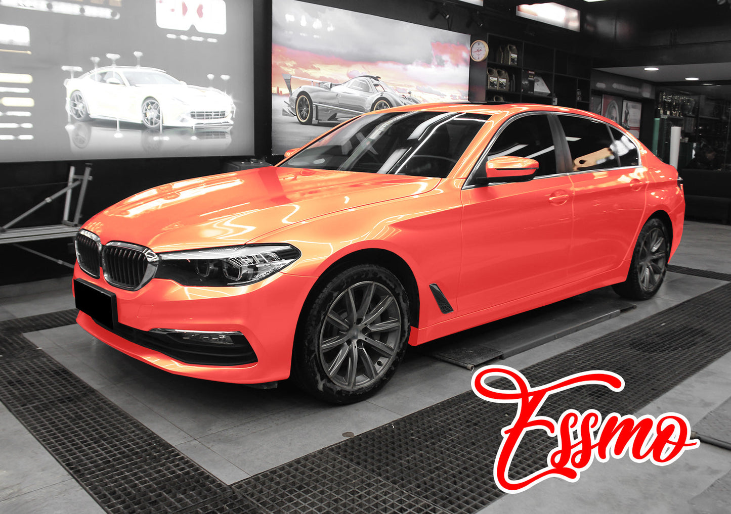 Galaxy Dust Gloss Red Gold Vinyl Wrap