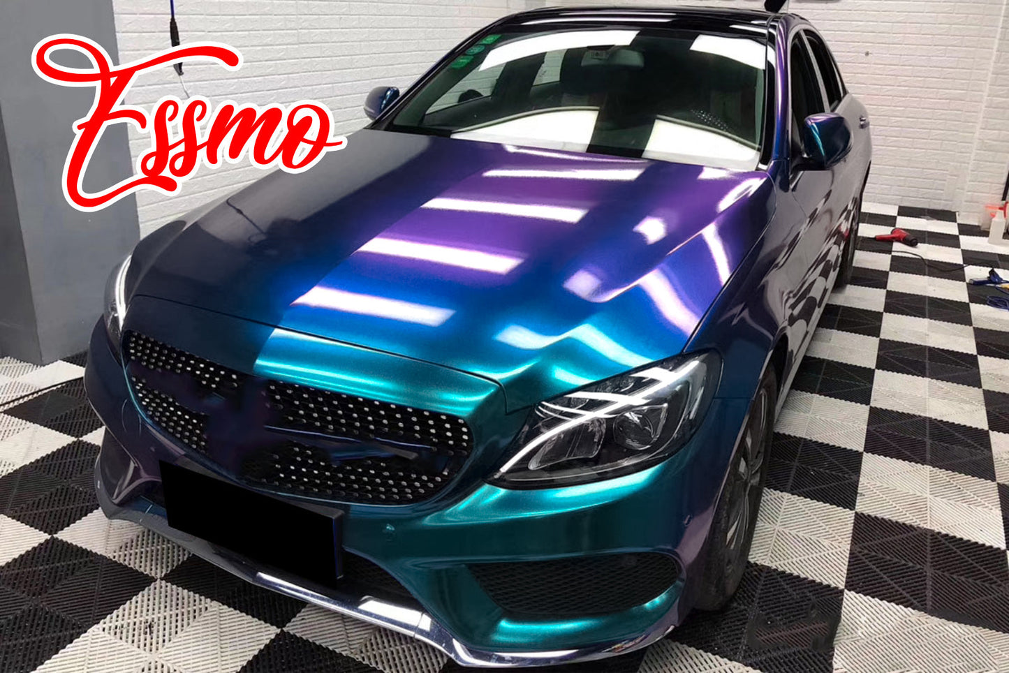 Galaxy Dust Gloss Purple Teal Vinyl Wrap