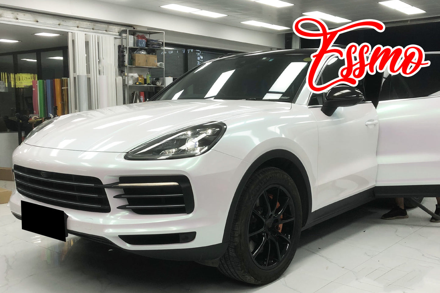 Galaxy Dust Gloss Aurora White Vinyl Wrap