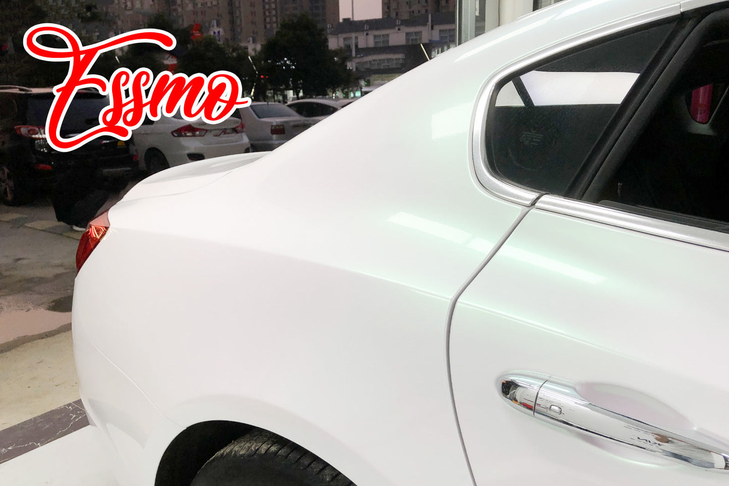Galaxy Dust Gloss Aurora White Vinyl Wrap