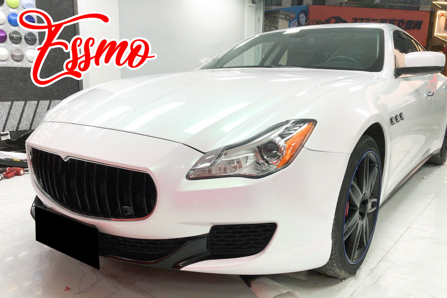 Galaxy Dust Gloss Aurora White Vinyl Wrap