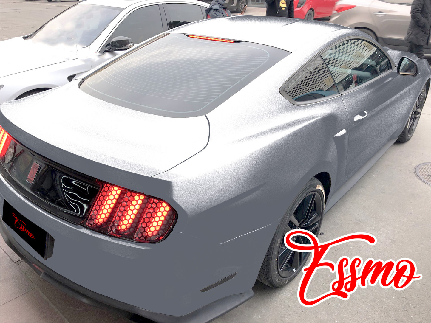 Matte Metallic Satin Pearl Silver Vinyl Wrap