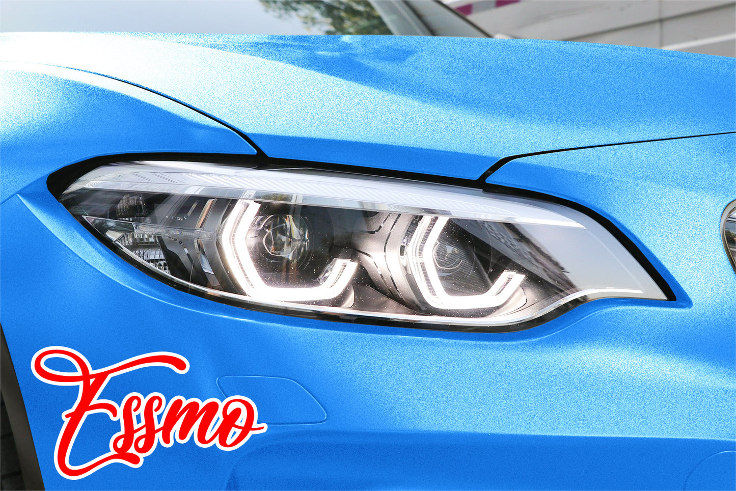 Matte Metallic Satin Pearl Azure Blue Vinyl Wrap