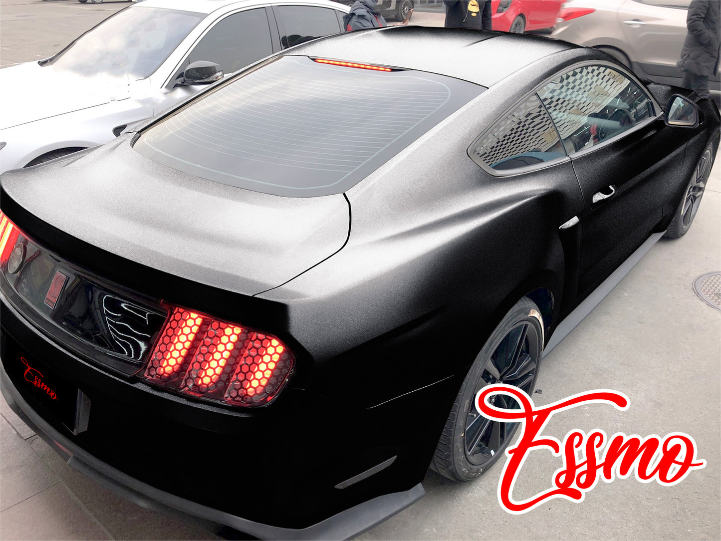 Matte Metallic Satin Pearl Black Vinyl Wrap