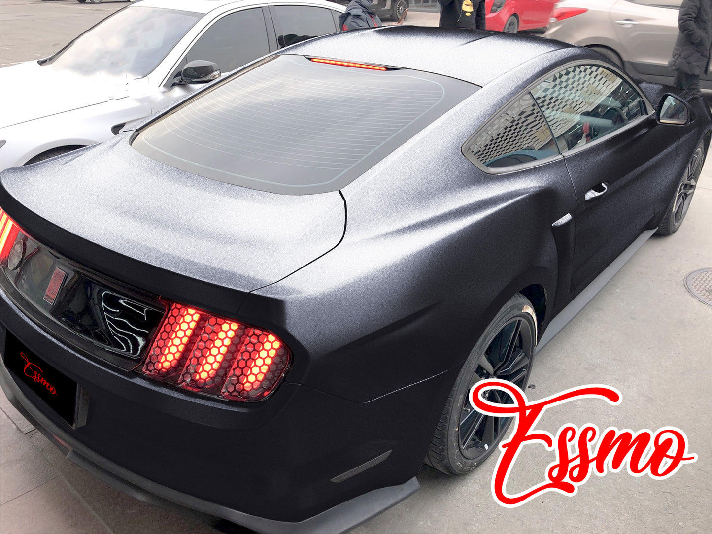 Matte Metallic Satin Pearl Charcoal Gray Vinyl Wrap