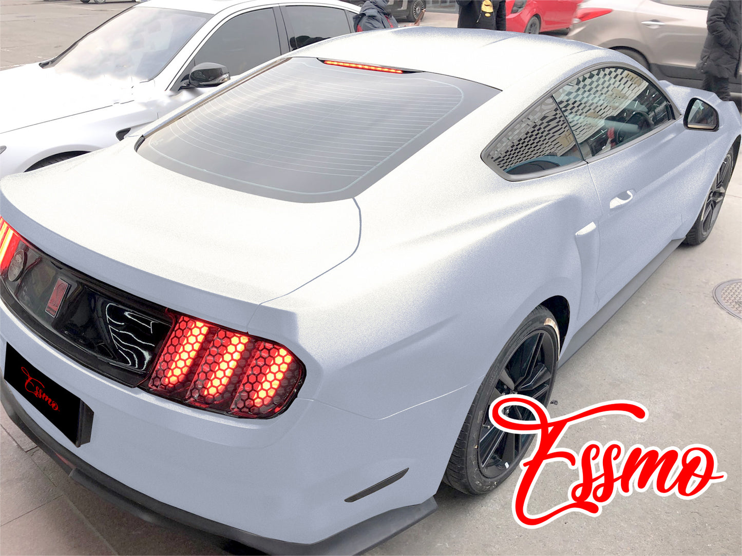 Matte Metallic Satin Pearl Platinum Silver Vinyl Wrap