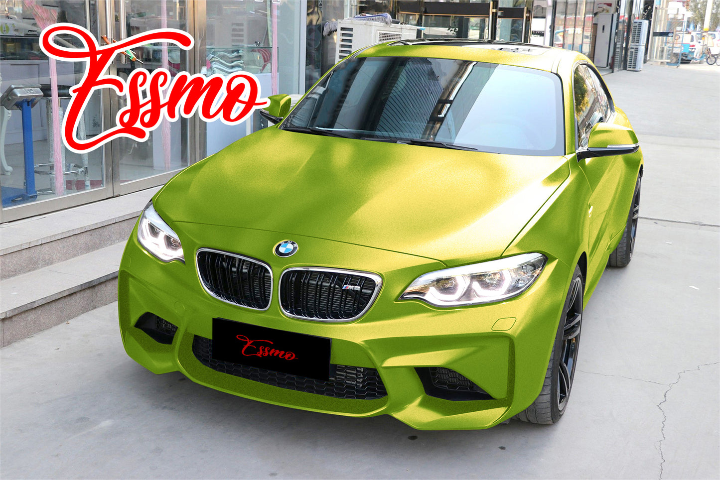 Matte Metallic Satin Pearl Lime Green Vinyl Wrap