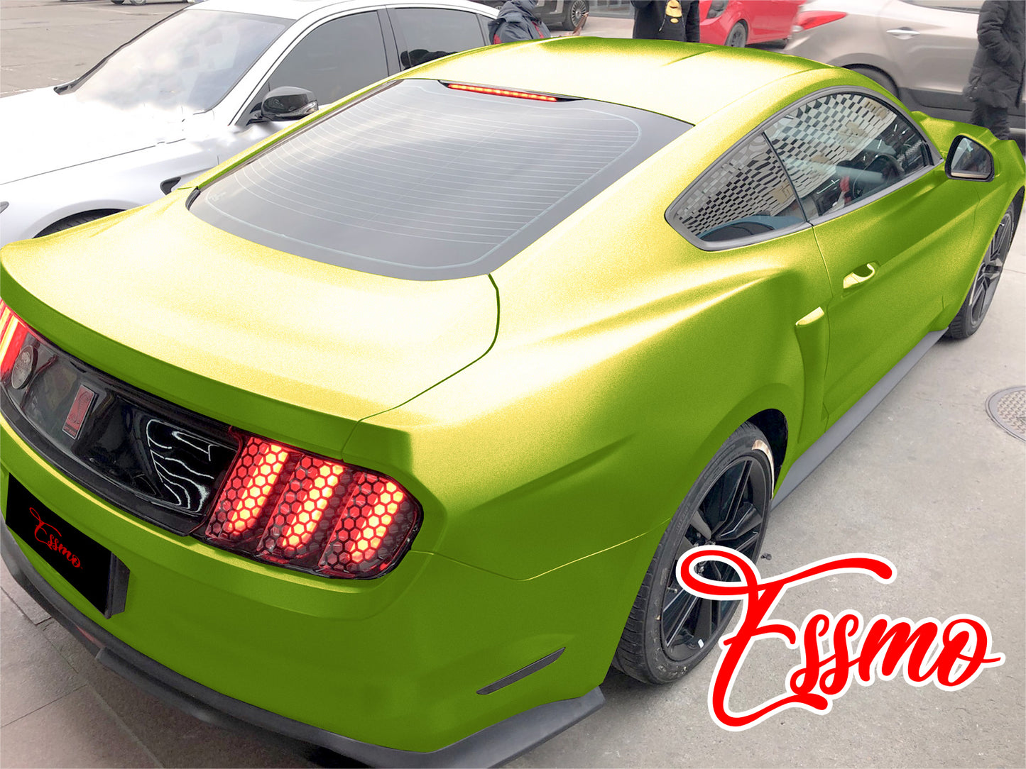 Matte Metallic Satin Pearl Lime Green Vinyl Wrap