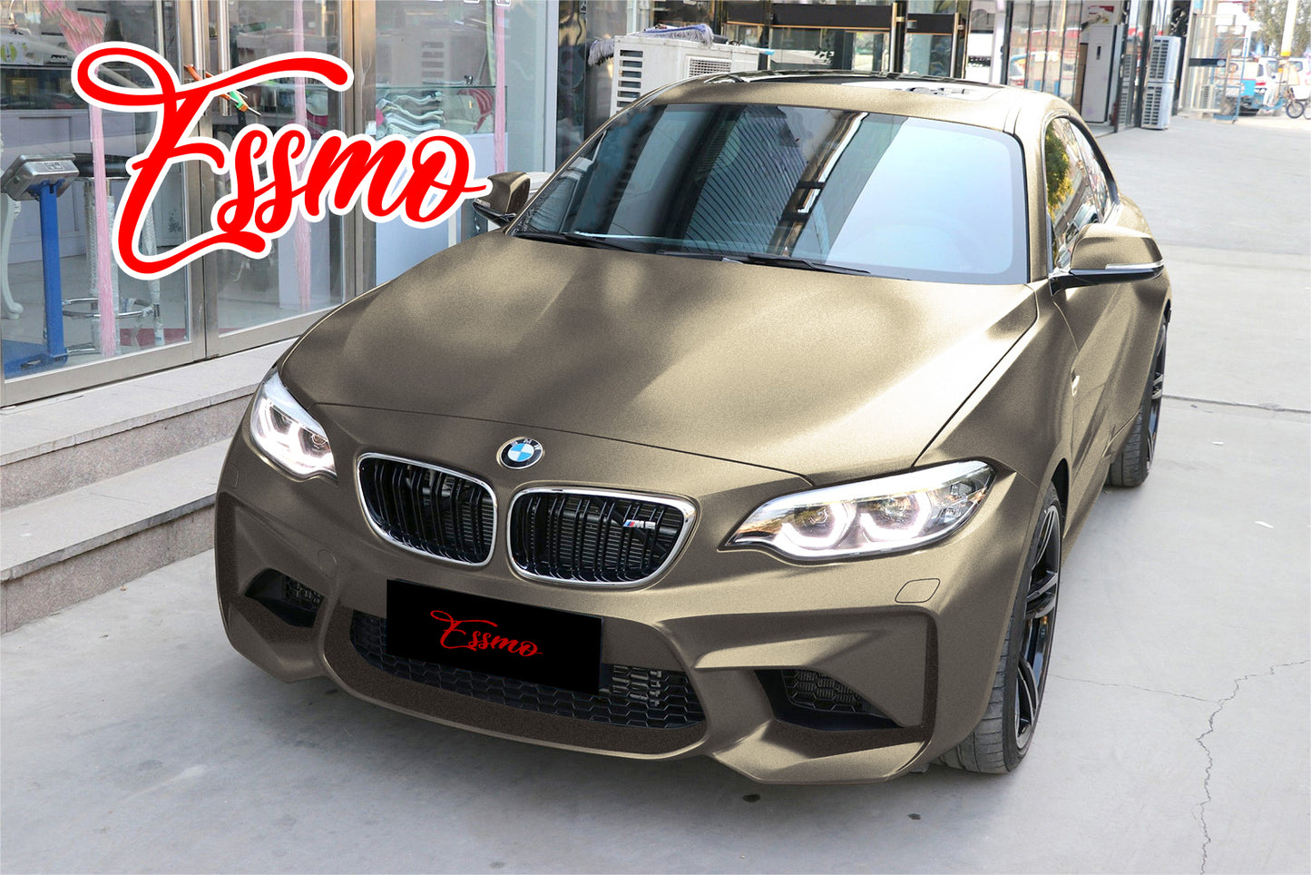 Matte Metallic Satin Pearl Champagne Gold Vinyl Wrap